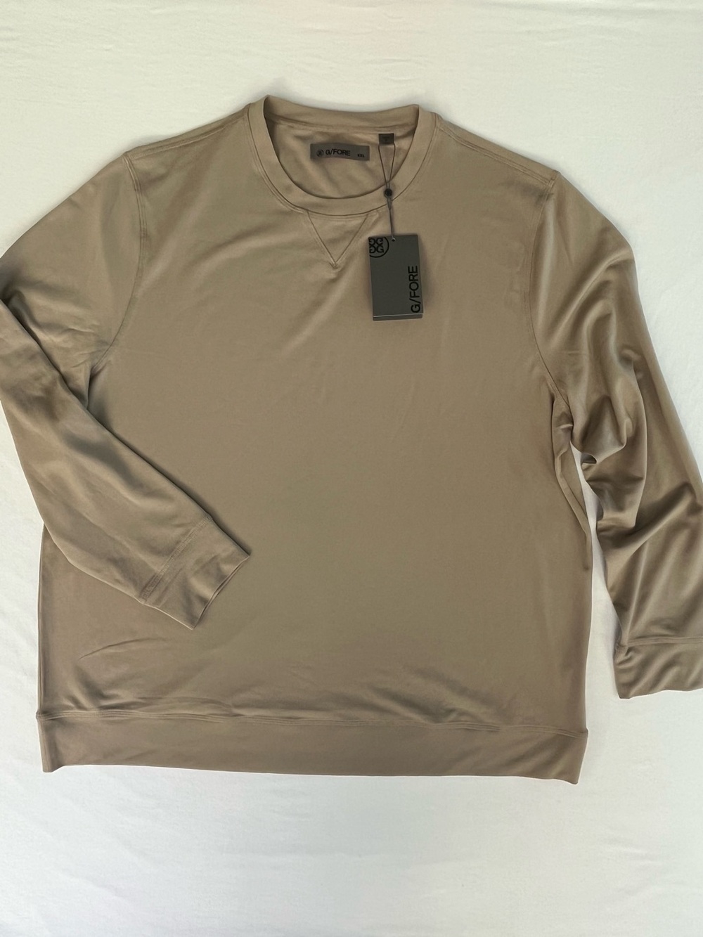 G/FORE Men’s Luxe Crewneck Mid Layer Long Sleeves Shirt Golf Performance XXL NEW